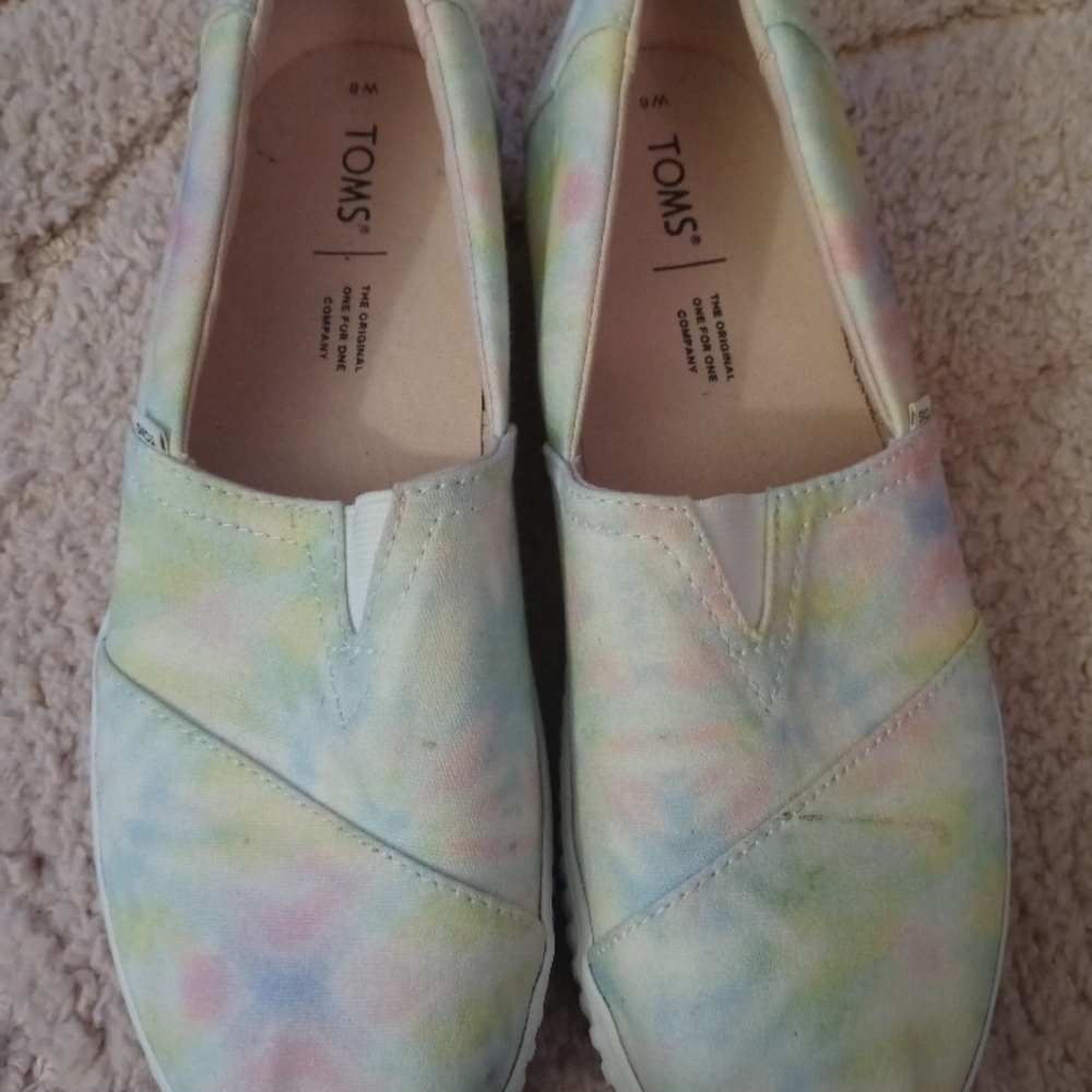 TOMS Women's Tie-Dye Slip-On Shoes